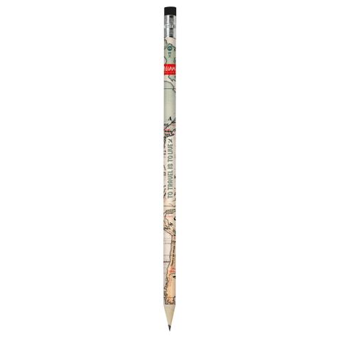 Legami - Recycled Paper Pencil - Travel - I Used To Be A Newspaper Display Pack of 18 Pcs