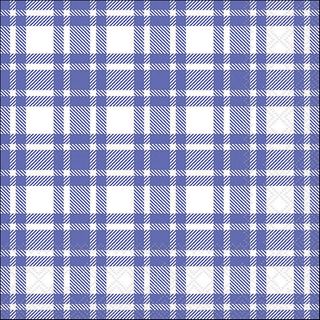 Ambiente - Paper Napkins - Pack of 20 - Luncheon Size - Checkered Pattern Peri