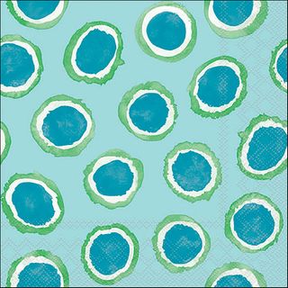 Ambiente - Paper Napkins - Pack of 20 - Luncheon Size - Amara Aqua