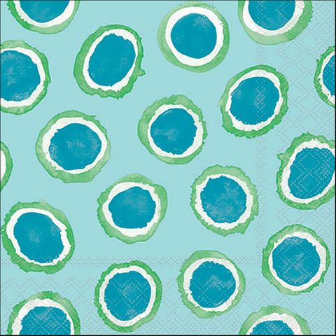 Ambiente - Paper Napkins - Pack of 20 - Luncheon Size - Amara Aqua