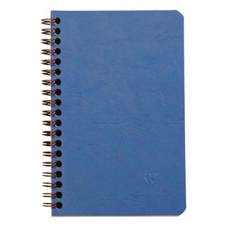 Clairefontaine - My Essentials - Wirebound Notebook With Pockets - 11 x 17cm - Ruled - Blue*