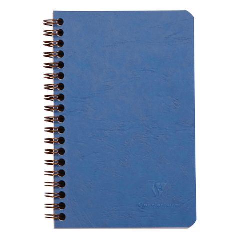 Clairefontaine - My Essentials - Wirebound Notebook With Pockets - 11 x 17cm - Ruled - Blue*