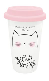 Legami - L'Americano - New Bone China Double Walled Mug 300 mL - Cat