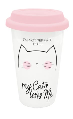 Legami - L'Americano - New Bone China Double Walled Mug 300 mL - Cat