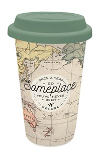 Legami - L'Americano - New Bone China Double Walled Mug 300 mL - Map