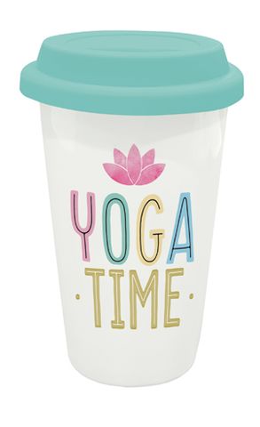 Legami - L'Americano - New Bone China Double Walled Mug 300 mL - Yoga