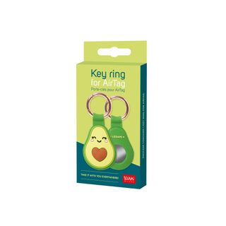 Legami - Key Ring With AirTag Holder - Avocado - Display Pack of 7 Pcs