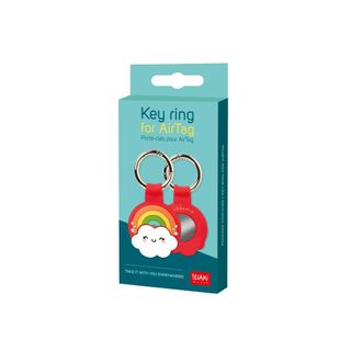 Legami - Key Ring With AirTag Holder - Rainbow - Display Pack of 7 Pcs