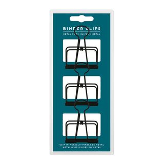 Legami - Set of 3 Metal Binder Clips - Large Size