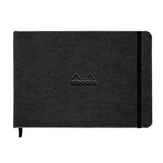 Rhodia - Webbie Webnotebook - A5 Landscape - Plain - Black