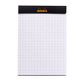 Rhodia - No. 12 Top Stapled Notepad - Pocket - 5 x 5 Grid - Black