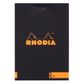 Rhodia - Premium R No. 12 Top Stapled Notepad - Pocket - Plain - Black