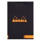 Rhodia - Premium R No. 12 Top Stapled Notepad - Pocket - Ruled - Black*