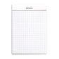 Rhodia - No. 12 Top Stapled Notepad - Pocket - 5 x 5 Grid - White