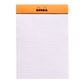 Rhodia - No. 13 Top Stapled Notepad - A6 - 5 x 5 Grid - Orange