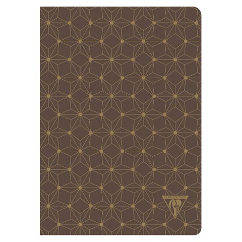 Clairefontaine - Neo Deco Collection - Sewn Spine Notebook - A5 - Ruled - Constellation Mahogany