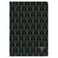 Clairefontaine - Neo Deco Collection - Sewn Spine Notebook - A5 - Ruled - Diamond Ebony Black