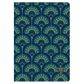 Clairefontaine - Neo Deco Collection - Sewn Spine Notebook - A5 - Ruled - Peacock Blue*