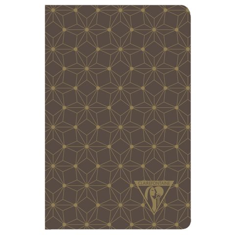 Clairefontaine - Neo Deco Collection - Sewn Spine Notebook - Pocket - Ruled - Constellation Mahogany