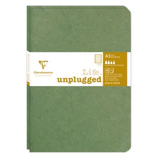 Clairefontaine - My Essentials - Pack of 2 Stapled Notebooks - A5 - Ruled - Green