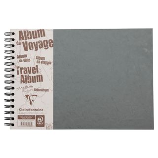 Clairefontaine - My Essentials - Travel/Photo Album - A4 Landscape - Plain - Grey