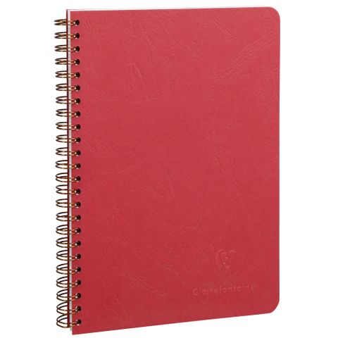 Clairefontaine - My Essentials - Wirebound Notebook - A5 - Ruled - Red