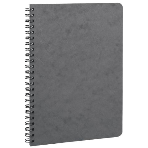 Clairefontaine - My Essentials - Wirebound Notebook - A5 - Ruled - Grey