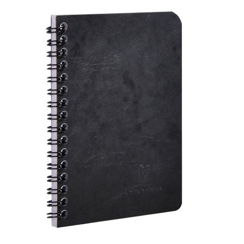 Clairefontaine - My Essentials - Wirebound Notebook - Pocket - Ruled - Black