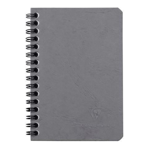 Clairefontaine - My Essentials - Wirebound Notebook - Pocket - Ruled - Grey