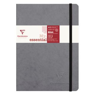 Clairefontaine - My Essentials - Threadbound Notebook - A5 - Ruled - Grey