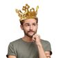 Legami - Inflatable Crown Gold - Party King - Display Pack of 7 Pcs