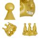 Legami - Inflatable Crown Gold - Party Prince - Display Pack of 7 Pcs