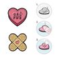 Legami - Set of 2 Metal Stickers - Heart - Cutie Display Pack of 10 Sets