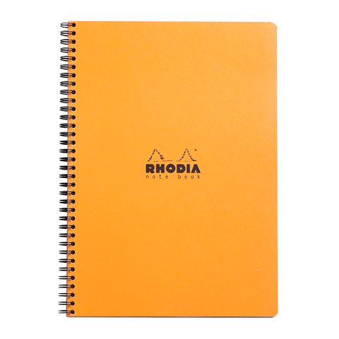 Rhodia - Wirebound Notebook - A4+ - 5 x 5 Grid - Orange