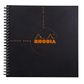 Rhodia - Reverse Book Wirebound 2-in-1 Notepad & Notebook - 21cm x 21cm - 5 x 5 Grid - Black