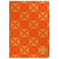 Clairefontaine - Neo Deco Collection - Sewn Spine Notebook - A5 - Ruled - Pyramids Tangerine