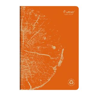 Clairefontaine - Forever 100% Recycled - Stapled Notebook - A4 - Lined - Orange*