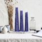 Living Light - Granite Icicle Candle -  Blue - Night Bloom - Large (95hrs)