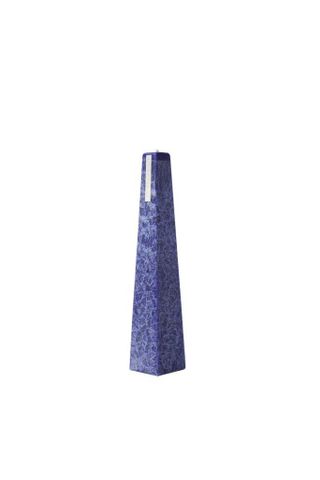 Living Light - Granite Icicle Candle -  Blue - Night Bloom - Medium (85hrs)