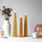 Living Light - Granite Icicle Candle -  Golden Sand - Champagne & Cassis - Large (95hrs)