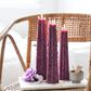 Living Light - Granite Icicle Candle -  Plum - Wild Plum - Large (95hrs)