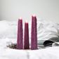 Living Light - Granite Icicle Candle -  Plum - Wild Plum - Large (95hrs)