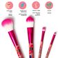 Legami - Set of 4 Makeup Brushes - Oh My Glow! - Flowers