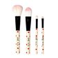 Legami - Set of 4 Makeup Brushes - Oh My Glow! - Lips