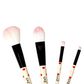 Legami - Set of 4 Makeup Brushes - Oh My Glow! - Lips