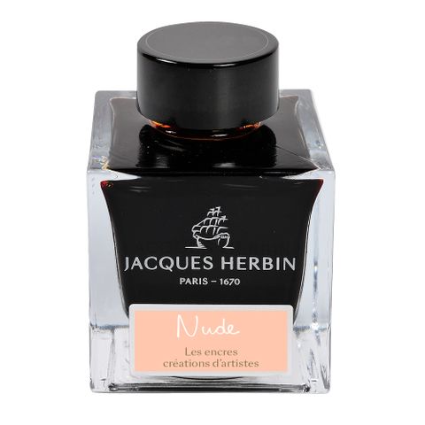 Jacques Herbin Prestige - Limited Edition Artist Creations - Fountain Pen Ink - 50ml Bottle - Nude by Marc-Antoine Coulon