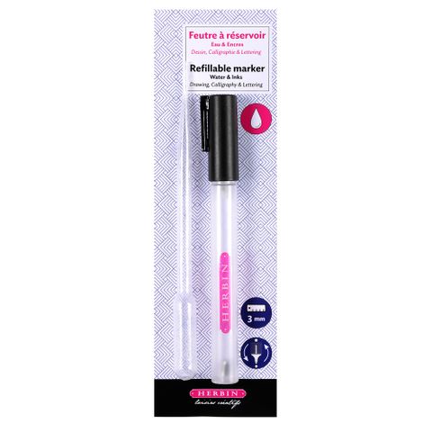 Jacques Herbin - Refillable Marker Pen Double Tip - 3mm