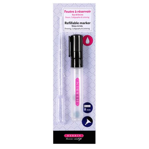 Jacques Herbin - Refillable Marker Pen Chisel Tip - 8mm