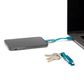 Legami - 6-in-1 Keychain Charging Cable - Petrol Blue