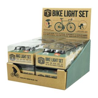 Legami - Set of 2 LED Bicycle Lights - Bike Light Set Display Pack of 12 Sets